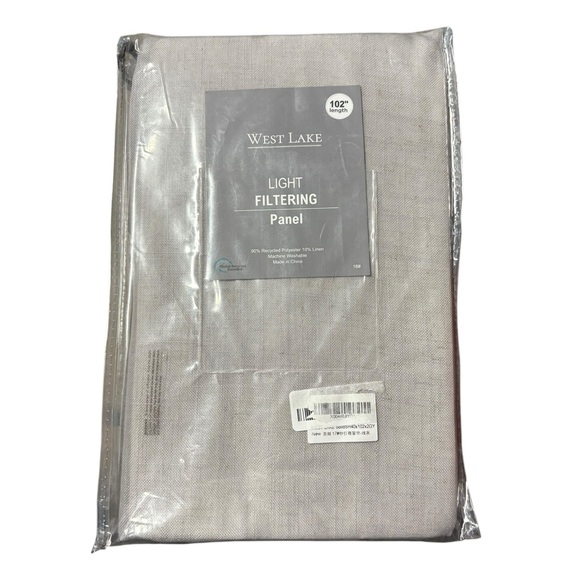 New WEST LAKE Silver Gray Pinch Pleated Sheer Curtain Panels, 40" Wx102 Lx2 - Picture 9 of 11